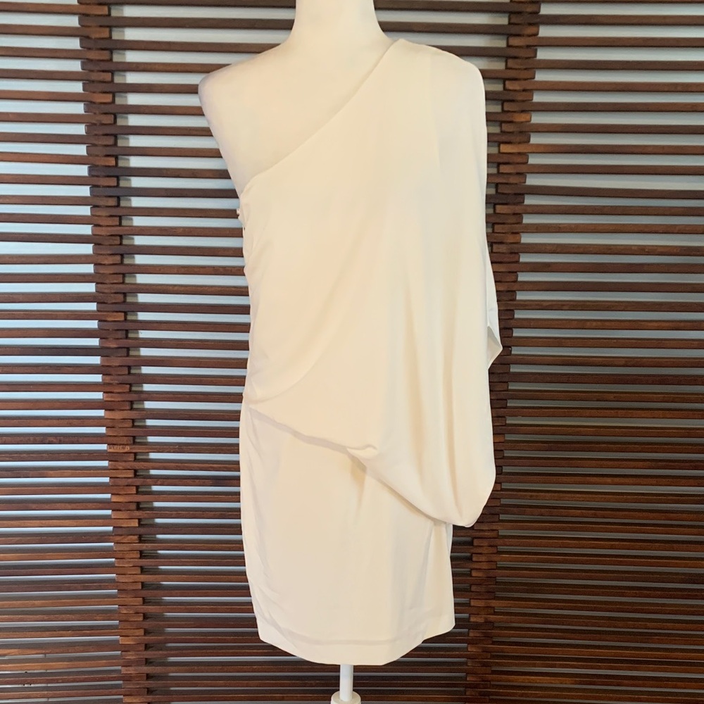 Halston Heritage One-Shoulder Dress